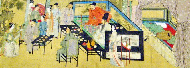 吾趋唐寅自述不惑之齿于桃花庵，画并书